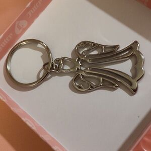 Gloria Duchin Angel Keychain Silver Toned Made In USA 2019 Signed  GUC